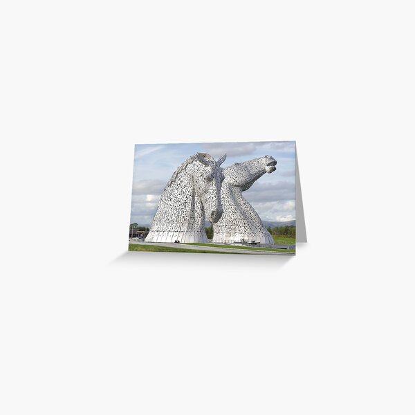 the Kelpies , Helix Park , Grangemouth 43112 Greeting Card