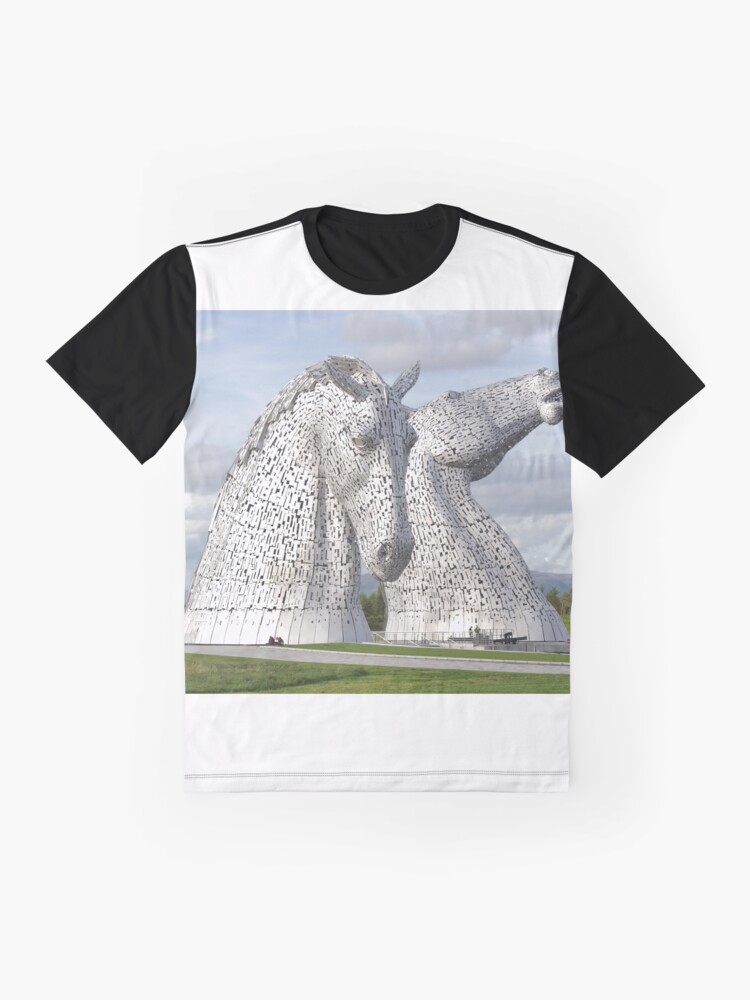 Alternate view of the Kelpies , Helix Park , Grangemouth 43112 Graphic T-Shirt