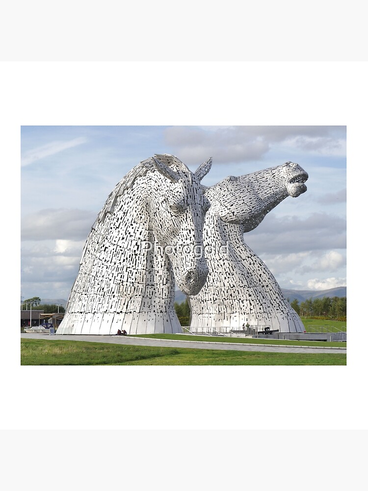 the Kelpies , Helix Park , Grangemouth 43112 by goldyart