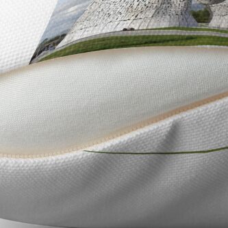 Alternate view of the Kelpies , Helix Park , Grangemouth 43112 Floor Pillow