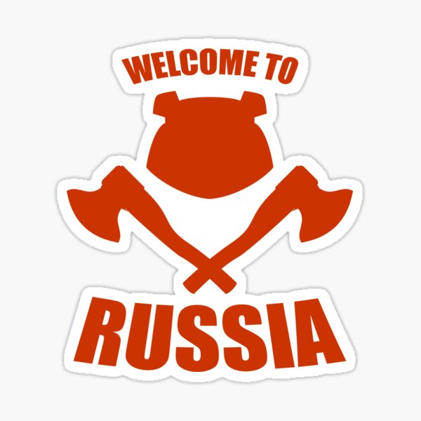 Item preview, Welcome to Russia. Emblem of angry head bear and axe designed and sold by Rinoceratos.
