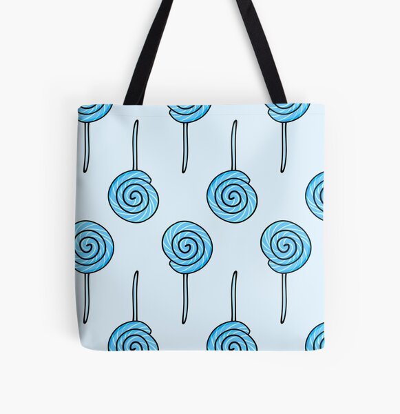 Smurf Lollipop All Over Print Tote Bag