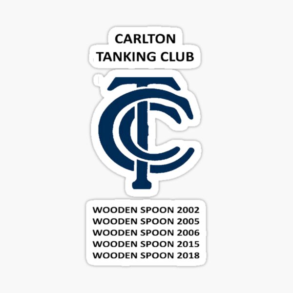 AFL Carlton Blues BIG Car Decal / Water Bottle Sticker- Waterproof 