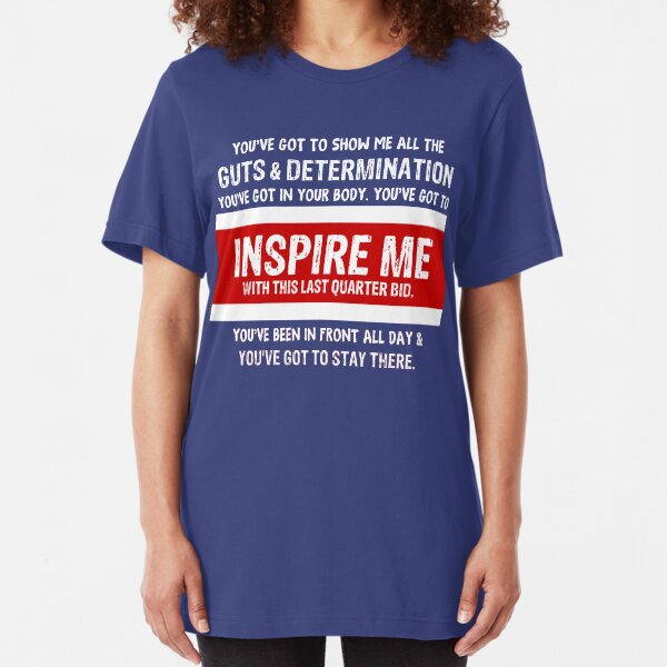 EJ Inspire S - Footscray 3 Hoops Blue Slim Fit T-Shirt