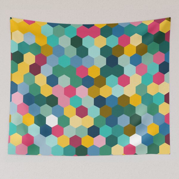 Artikelvorschau, Colorful Honeycomb Pattern entworfen und verkauft von stylebytara.