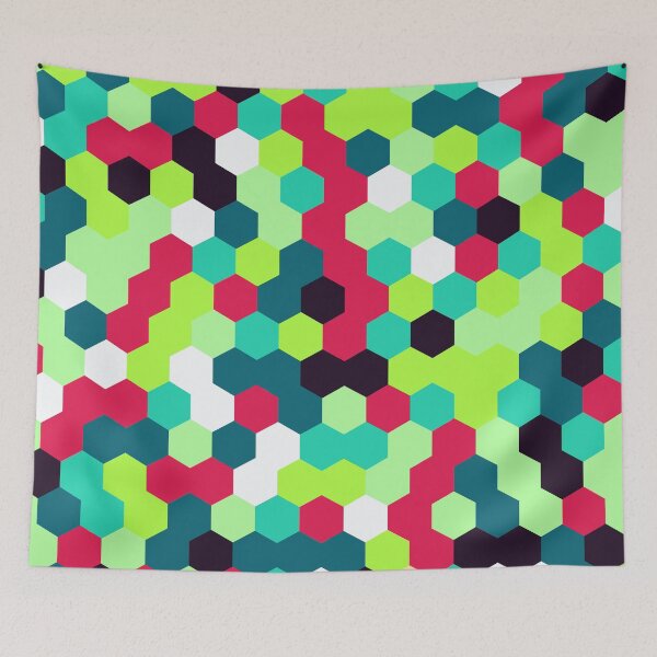 Artikelvorschau, Colorful Honeycomb Pattern entworfen und verkauft von stylebytara.