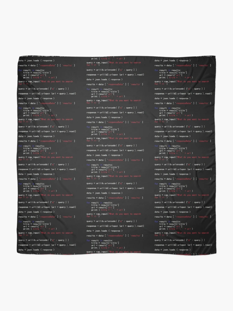 Thumbnail 2 of 3, Scarf, Python for Dummies designed and sold by psychometrics.