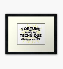 Fortune Favors the Technique Framed Print