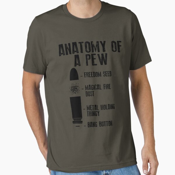Artikel-Vorschau von Anatomie einer Pew-Kunst | Lustiges Waffengewehrkugelsicheres Geschenk, designt und verkauft von NBRetail.
