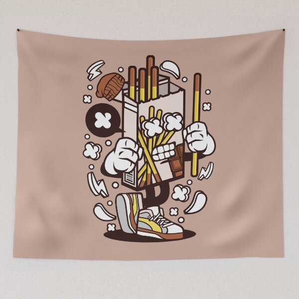 Item preview, Chocolate Stick Cartoon Character - Fun illustration for the sweet tooths! designed and sold by Nickelparis.