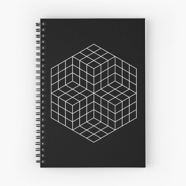 Item preview, Vasarely cubes on black designed and sold by elfina.