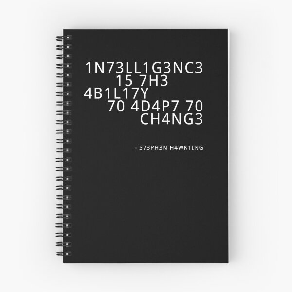 Item preview, Stephen Hawking - Intelligence is the ability to adapt to change designed and sold by Quentin1984.