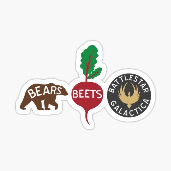 Bears Beets Battlestar Galactica - Dwight Schrute Sticker