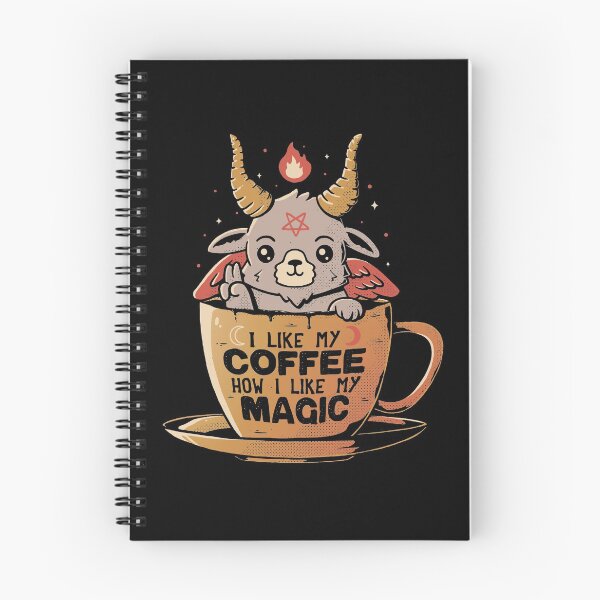 Item preview, Black Coffee - Cute Evil Baphomet Gift T-shirt designed and sold by EduEly.