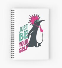 Penguin punk Spiral Notebook