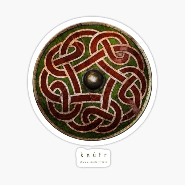 Bouclier entrelacs viking Saxon Sticker