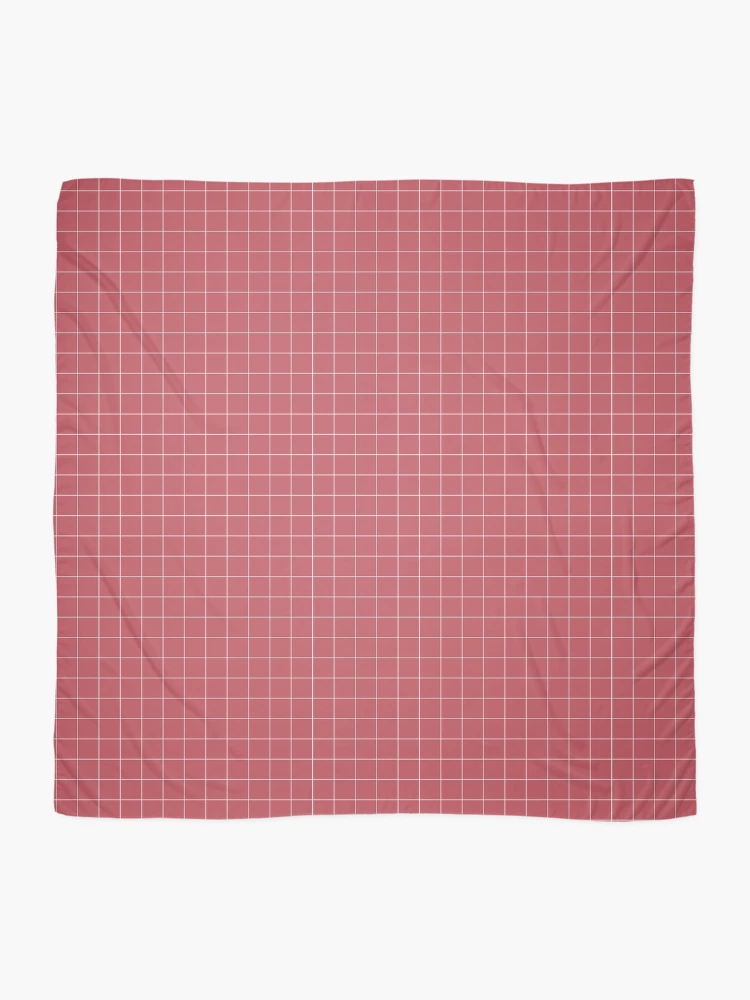 Thumbnail 2 of 3, Scarf, Raspberry Check Pattern designed and sold by studious.