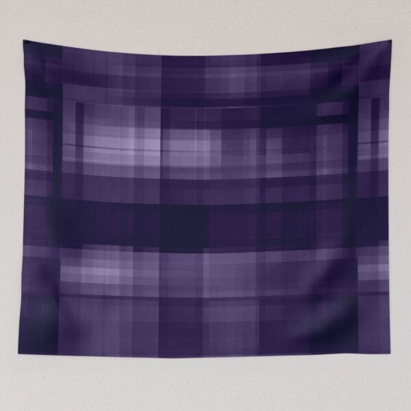 Item preview, Monochrome Purple Plaid designed and sold by Roanemermaid.