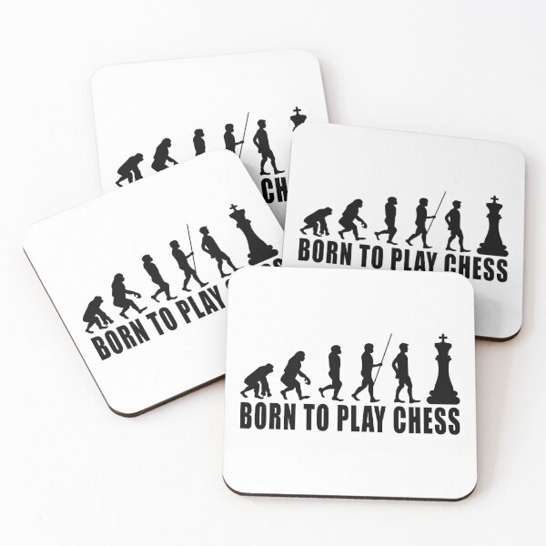 Item preview, Born To Play Chess - Evolution Chess designed and sold by SmartStyle.