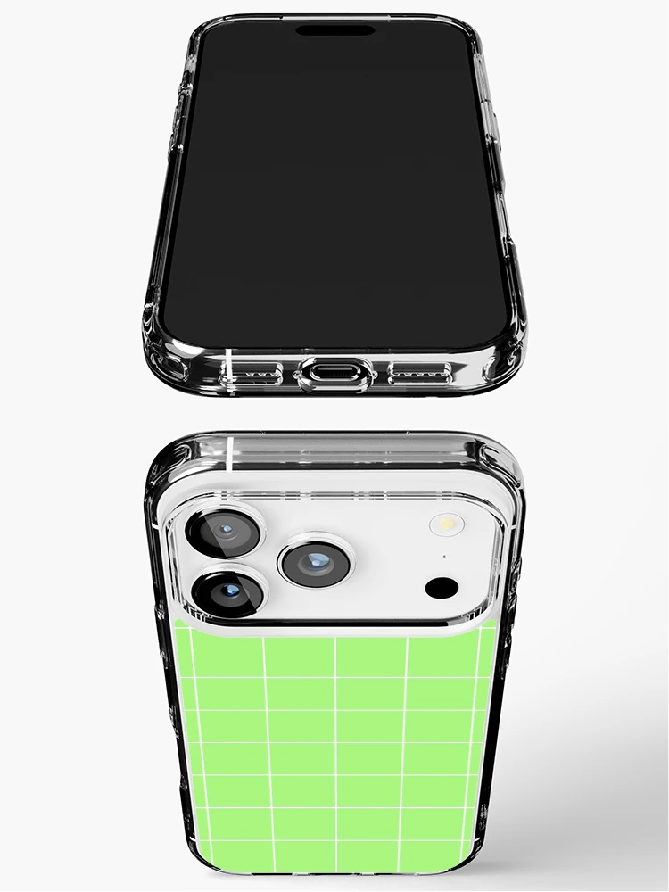 Thumbnail 3 of 5, iPhone Case, Lime Check Pattern designed and sold by studious.