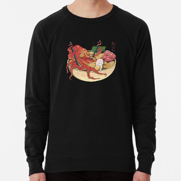 Five5 Mens Japanese Ramen Noodles Long Sleeve Hooded Sweat Shirt Pullover Five5 Mens Japanese Ramen Noodles Long Sleeve Hooded Sweat Shirt Pullover