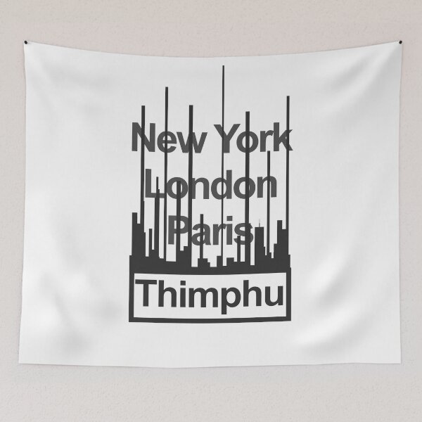 Item preview, Thimphu Bhutan City Text design designed and sold by GetItGiftIt.