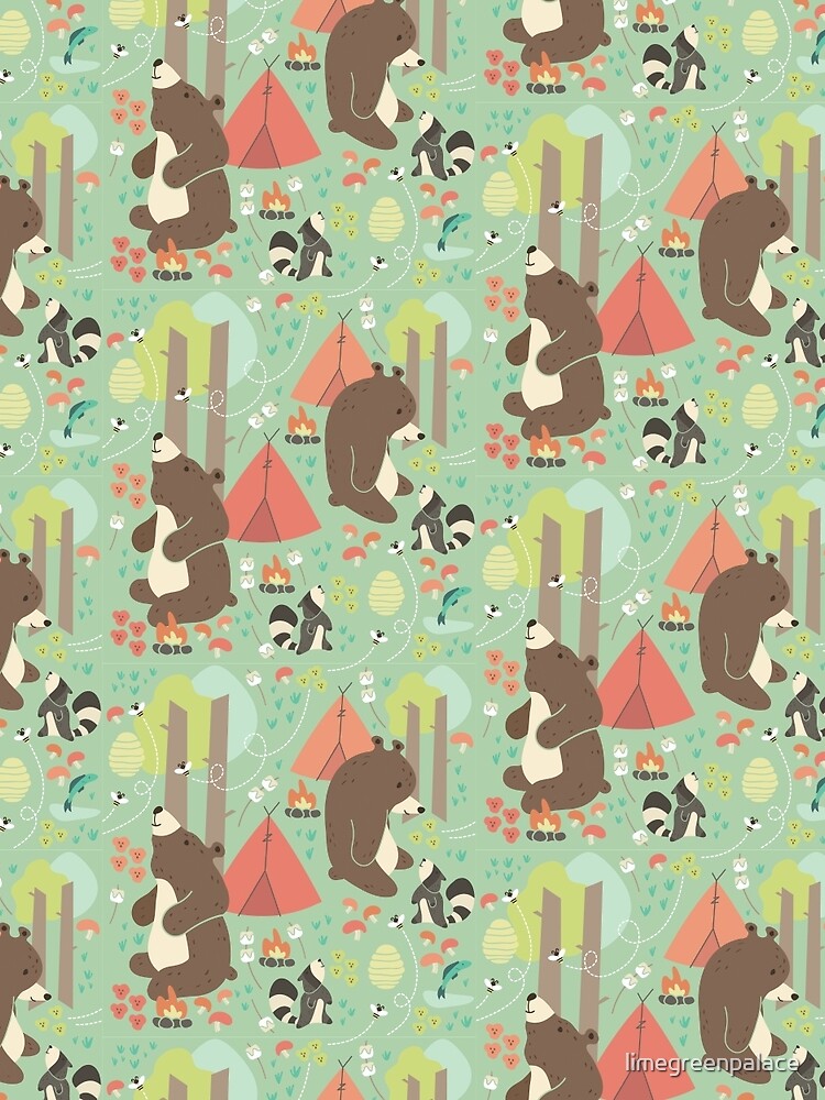 Thumbnail 4 of 4, Mini Skirt, Bears of Summer designed and sold by limegreenpalace.