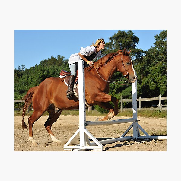 The Quarter Horse Jump Photographic Print