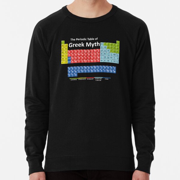 Tableau périodique de la mythologie grecque Sweatshirt léger