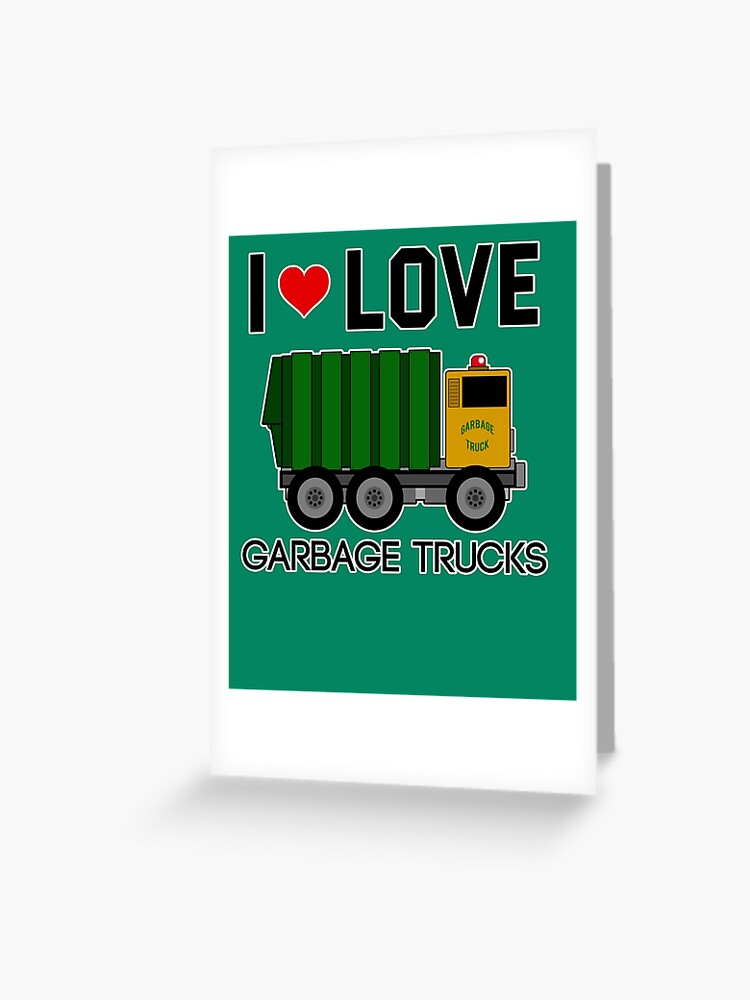 I Love Garbage Trucks Shirt | Cool Little Garbage Lover Gift I Love Garbage Trucks Shirt | Cool Little Garbage Lover Gift