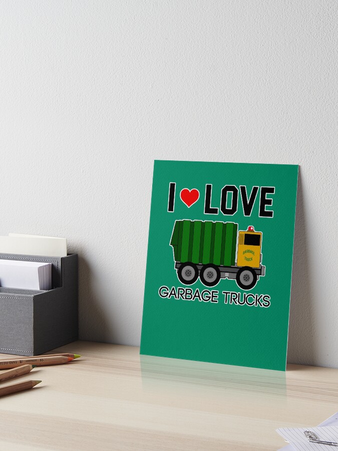 I Love Garbage Trucks Shirt | Cool Little Garbage Lover Gift I Love Garbage Trucks Shirt | Cool Little Garbage Lover Gift