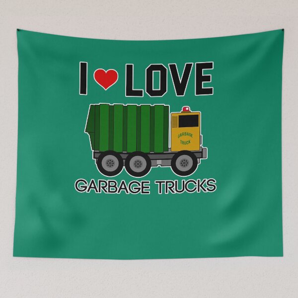 Item preview, I Love Garbage Trucks Art | Cool Little Garbage Lover Gift designed and sold by melsens.