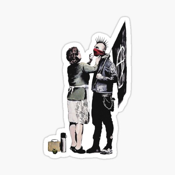 Banksy Stickers for Sale