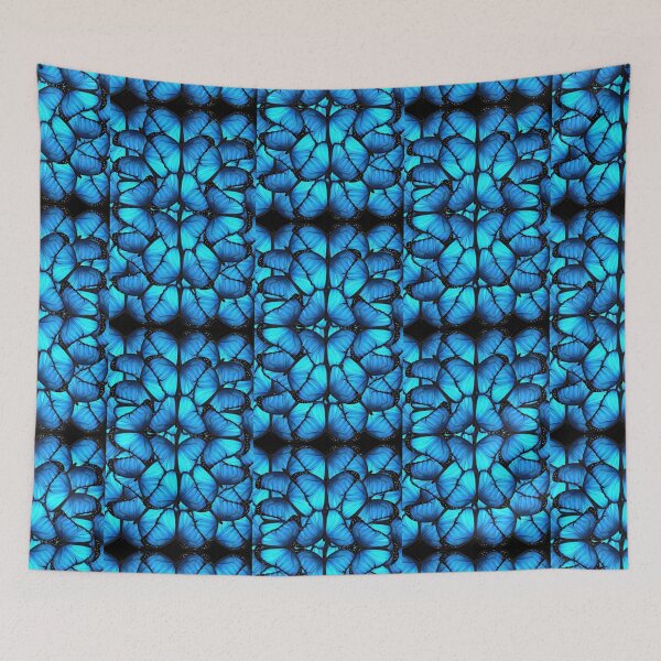 Item preview, Blue Butterflies on black designed and sold by Irisangel.
