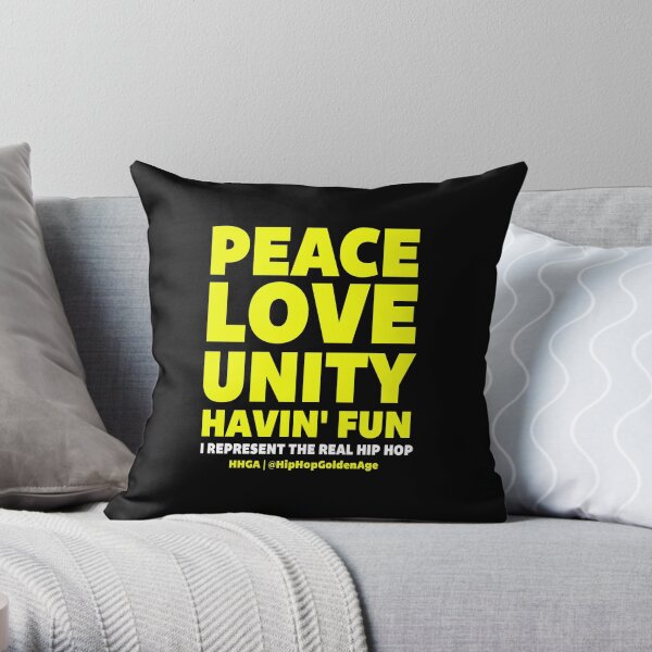I Represent The Real Hip Hop Throw Pillow