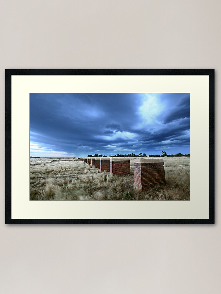 Alternate view of Storm Bridge, Castlemaine, Australia Framed Art Print