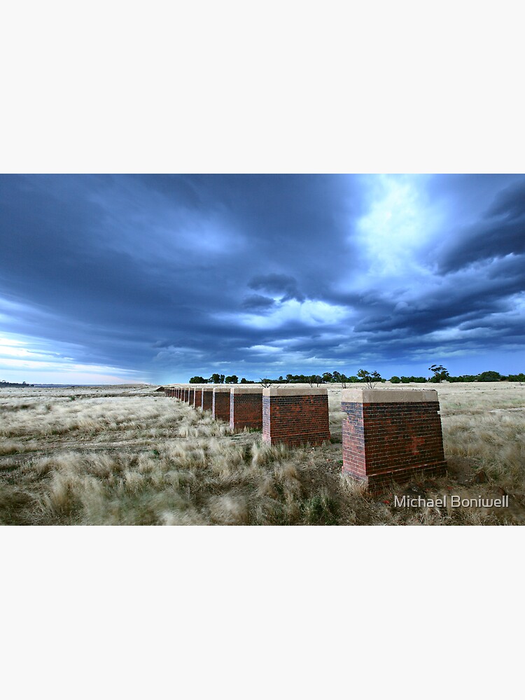 Thumbnail 3 of 3, Canvas Print, Storm Bridge, Castlemaine, Australia designed and sold by Michael Boniwell.