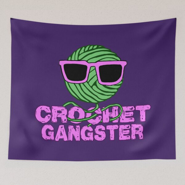 Item preview, Crochet Gangster - Funny crochet motif designed and sold by RAWWR.