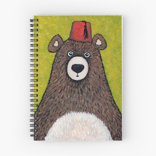 Item preview, Brown Bear wearing a Fez designed and sold by LisaMarieArt & Illustration.