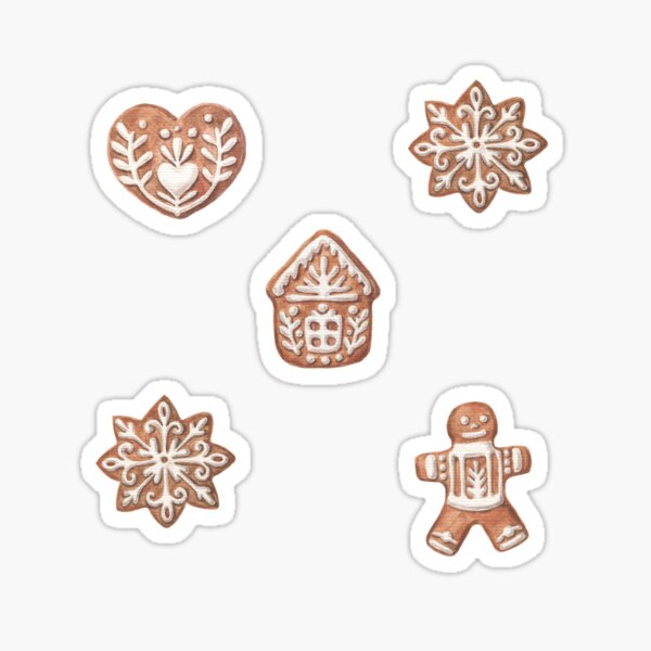 Gingerbread Christmas Sticker