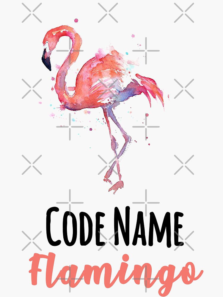 Flamingo Stickers Redbubble - roblox song id for shrimp flamingo