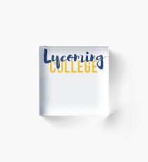 Lycoming College Acrylic Block