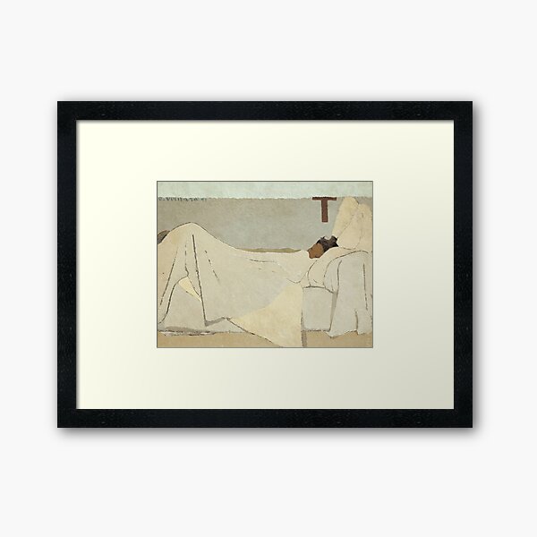 Aperçu de l'œuvre Edouard Vuillard - Au lit créée et vendue par Vintage Wall Art.