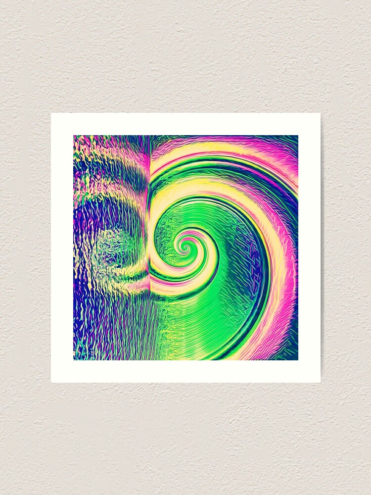 Alternate view of Fibonacci abstract reflections Art Print