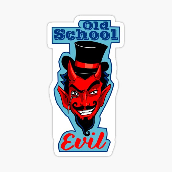Old School Evil Sticker