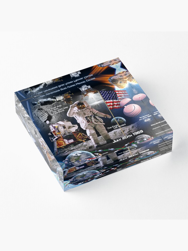 Alternate view of Apollo 11 Acrylic Block