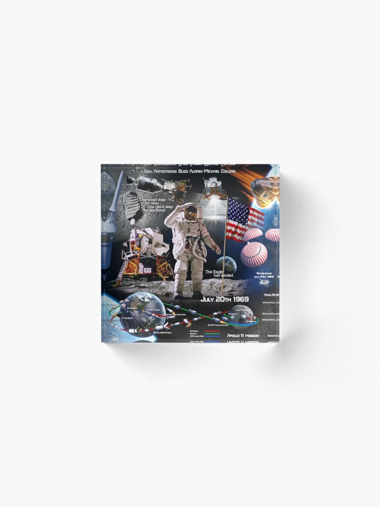 Alternate view of Apollo 11 Acrylic Block