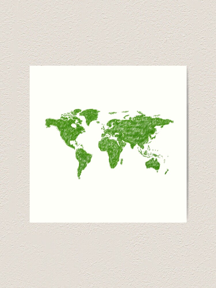 L Mina Art Stica Mapa Del Mundo Dibujo De L Neas De Palme Solutions Redbubble