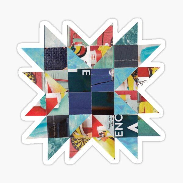 Amish Quilt Star Sticker