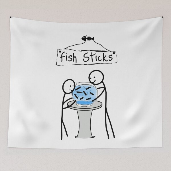 Item preview, Fish Sticks! designed and sold by SnerdlyWollopa.